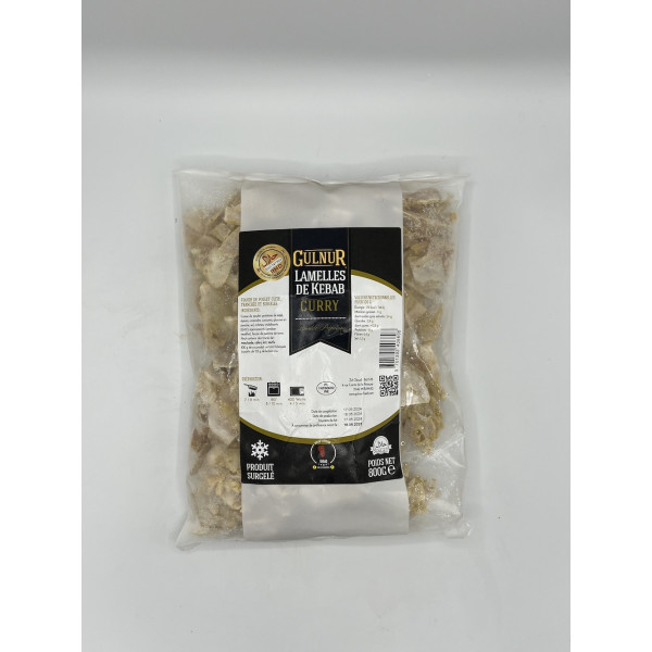 Lamelle Kebab Poulet Curry 800g Rhd