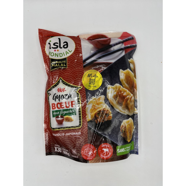 Gyoza Boeuf/leg Avs 600g Isla Mondial