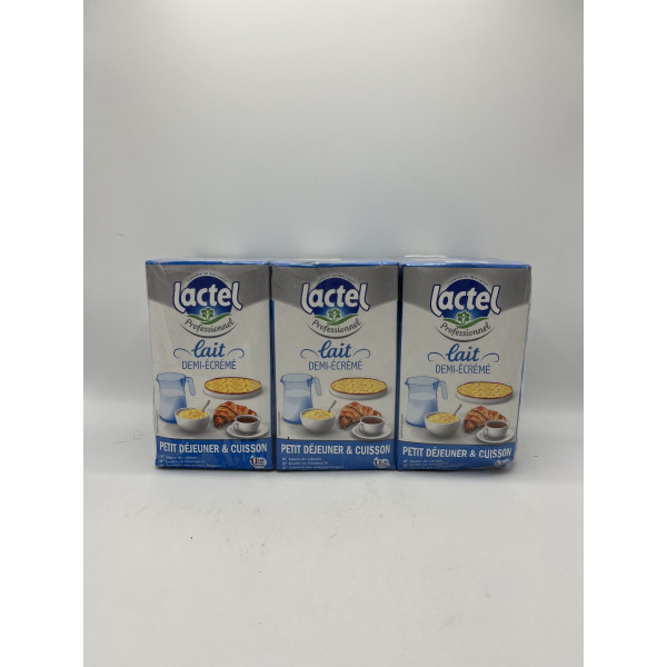 Lactel Lait Demi Ecreme Pack De 6